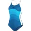 Speedo Women's Shaping Printed Entwine 1 Piece Aegean Blue/White